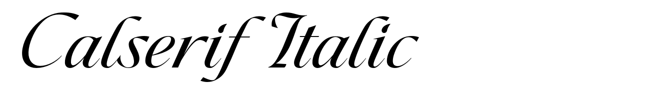 Calserif Italic